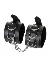 Черные оковы Anonymo из искусственной кожи - ToyFa - купить с доставкой в Туле