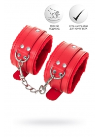 Красные оковы Anonymo из искусственной кожи - ToyFa - купить с доставкой в Туле