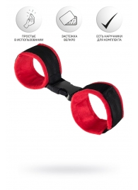 Красно-черные велюровые оковы Anonymo - ToyFa - купить с доставкой в Туле