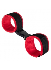 Красно-черные велюровые оковы Anonymo - ToyFa - купить с доставкой в Туле