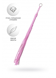 Розовый флоггер Anonymo - 64 см. - ToyFa - купить с доставкой в Туле