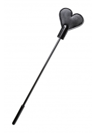 Черный стек со шлепком в форме сердца Anonymo - 35 см. - ToyFa - купить с доставкой в Туле