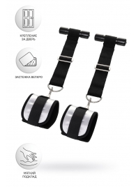 Черно-серебристые фиксаторы для рук на дверь Anonymo - ToyFa - купить с доставкой в Туле