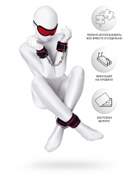 Красно-черный бондажный набор Anonymo - ToyFa - купить с доставкой в Туле