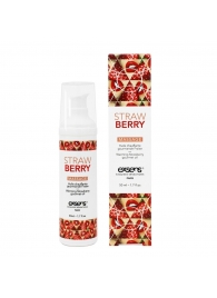 Разогревающее массажное масло  с ароматом клубники Gourmet Strawberry - 50 мл. - Exsens - купить с доставкой в Туле