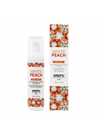 Разогревающее массажное масло Gourmet White Peach Organic с органическими ингредиентами - 50 мл. - Exsens - купить с доставкой в Туле