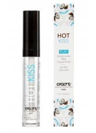 Блеск для губ Hot Kiss Coconut с ароматом кокоса - 7 мл. - Exsens - купить с доставкой в Туле