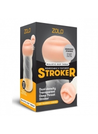 Мастурбатор-ротик ZOLO DEEP THROAT - Zolo - в Туле купить с доставкой