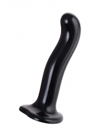 Черный стимулятор для пар P G-Spot Dildo Size M - 18 см. - Strap-on-me - в Туле купить с доставкой