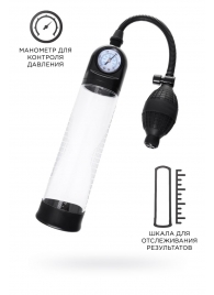 Прозрачная механическая помпа Roald с манометром - Sexus - в Туле купить с доставкой