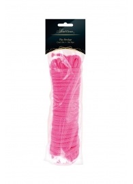 Розовая веревка для связывания Sweet Caress Rope - 10 метров - Sweet Caress - купить с доставкой в Туле