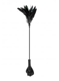 Двусторонний стек-щекоталка Sweet Caress Feather Whip - 58 см. - Sweet Caress - купить с доставкой в Туле
