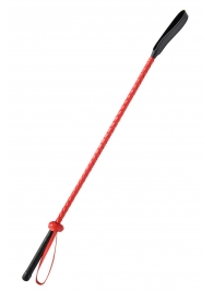 Красно-черный гладкий стек - 71 см. - Fetish Tentation - купить с доставкой в Туле