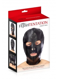 Маска-шлем с прорезями для глаз и рта - Fetish Tentation - купить с доставкой в Туле