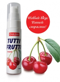 Гель-смазка Tutti-frutti с вишнёвым вкусом - 30 гр. - Биоритм - купить с доставкой в Туле