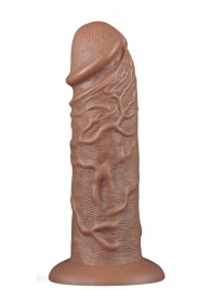 Коричневый фаллоимитатор Cubby dildo - 26,6 см. - Lovetoy