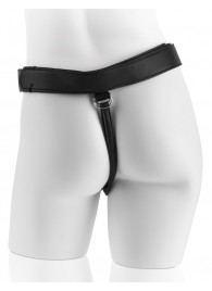Страпон с телесной насадкой 7  Uncut with Strap on Harness - 18 см. - Pipedream - купить с доставкой в Туле