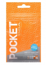 Карманный мастурбатор HEXA-BRICK - Tenga - в Туле купить с доставкой