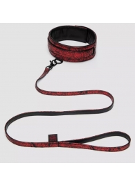 Стильный ошейник с поводком Reversible Faux Leather Collar and Lead - Fifty Shades of Grey - купить с доставкой в Туле