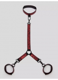 Ошейник с наручниками Reversible Faux Leather Collar and Wrist - Fifty Shades of Grey - купить с доставкой в Туле