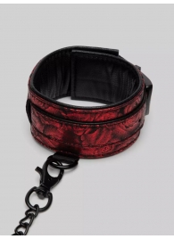 Красно-черные оковы Reversible Faux Leather Ankle Cuffs - Fifty Shades of Grey - купить с доставкой в Туле