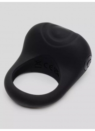 Черное эрекционное виброкольцо Sensation Rechargeable Vibrating Love Ring - Fifty Shades of Grey - в Туле купить с доставкой