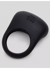 Черное эрекционное виброкольцо Sensation Rechargeable Vibrating Love Ring - Fifty Shades of Grey - в Туле купить с доставкой