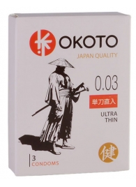 Ультратонкие презервативы OKOTO Ultra Thin - 3 шт. - Sitabella - купить с доставкой в Туле