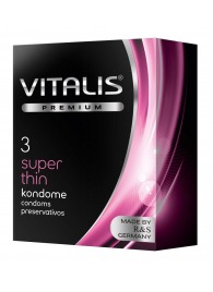 Ультратонкие презервативы VITALIS PREMIUM super thin - 3 шт. - Vitalis - купить с доставкой в Туле