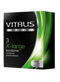 Презервативы увеличенного размера VITALIS PREMIUM x-large - 3 шт. - Vitalis - купить с доставкой в Туле