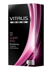 Ультратонкие презервативы VITALIS PREMIUM super thin - 12 шт. - Vitalis - купить с доставкой в Туле