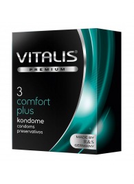 Контурные презервативы VITALIS PREMIUM comfort plus - 3 шт. - Vitalis - купить с доставкой в Туле