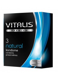 Классические презервативы VITALIS PREMIUM natural - 3 шт. - Vitalis - купить с доставкой в Туле