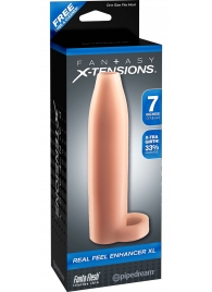 Телесная насадка Real Feel Enhancer XL - 17 см. - Pipedream - в Туле купить с доставкой