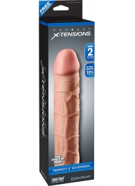 Телесная насадка Fantasy X-tensions Perfect 2  Extension - 20,3 см. - Pipedream - в Туле купить с доставкой