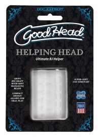 Прозрачный мастурбатор HELPING HEAD - Doc Johnson - в Туле купить с доставкой