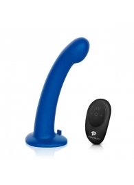 Синяя насадка Remote Control P-Spot G-Spot с черными трусиками - 20 см. - Pegasus - купить с доставкой в Туле