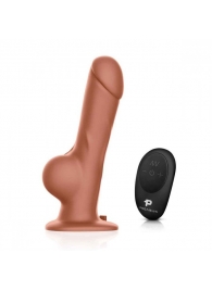 Реалистичный страпон с радиоуправлением Remote Control Realistic - 21 см. - Pegasus - купить с доставкой в Туле