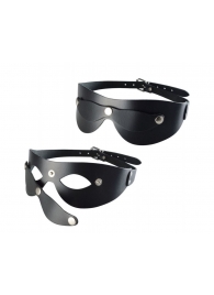 Черная кожаная маска  Новичок - Sitabella - купить с доставкой в Туле