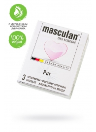 Супертонкие презервативы Masculan Pur - 3 шт. - Masculan - купить с доставкой в Туле