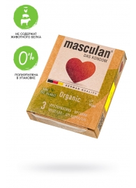 Экологически чистые презервативы Masculan Organic - 3 шт. - Masculan - купить с доставкой в Туле