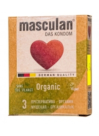 Экологически чистые презервативы Masculan Organic - 3 шт. - Masculan - купить с доставкой в Туле