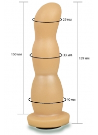 Телесная рельефная насадка Harness - 15,9 см. - LOVETOY (А-Полимер) - купить с доставкой в Туле