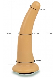 Телесная гладкая насадка Harness - 13,3 см. - LOVETOY (А-Полимер) - купить с доставкой в Туле