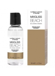 Смазка на силиконовой основе Mixgliss Beach - 50 мл. - Mixgliss - купить с доставкой в Туле