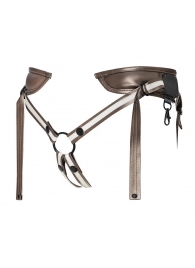 Бронзовый пояс для насадок Desirous Harness - Strap-on-me - купить с доставкой в Туле