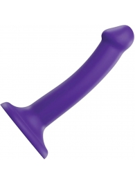 Фиолетовый фаллоимитатор-насадка Strap-On-Me Dildo Dual Density size S - 17 см. - Strap-on-me - купить с доставкой в Туле