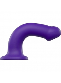 Фиолетовый фаллоимитатор-насадка Strap-On-Me Dildo Dual Density size L - 19 см. - Strap-on-me - купить с доставкой в Туле