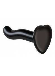 Черный фаллоимитатор-насадка Strap-On-Me P G spot Dildo size S - 16,4 см. - Strap-on-me - купить с доставкой в Туле