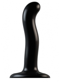 Черный фаллоимитатор-насадка Strap-On-Me P G spot Dildo size S - 16,4 см. - Strap-on-me - купить с доставкой в Туле